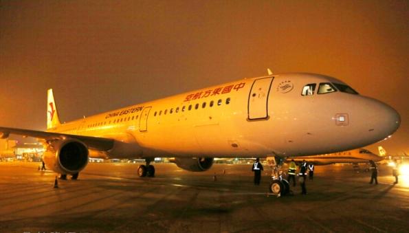 东航山东接A321飞机 为全空客机型机队