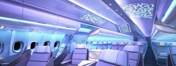 空客推新“飞行空间”客舱 A330neo飞机尝鲜